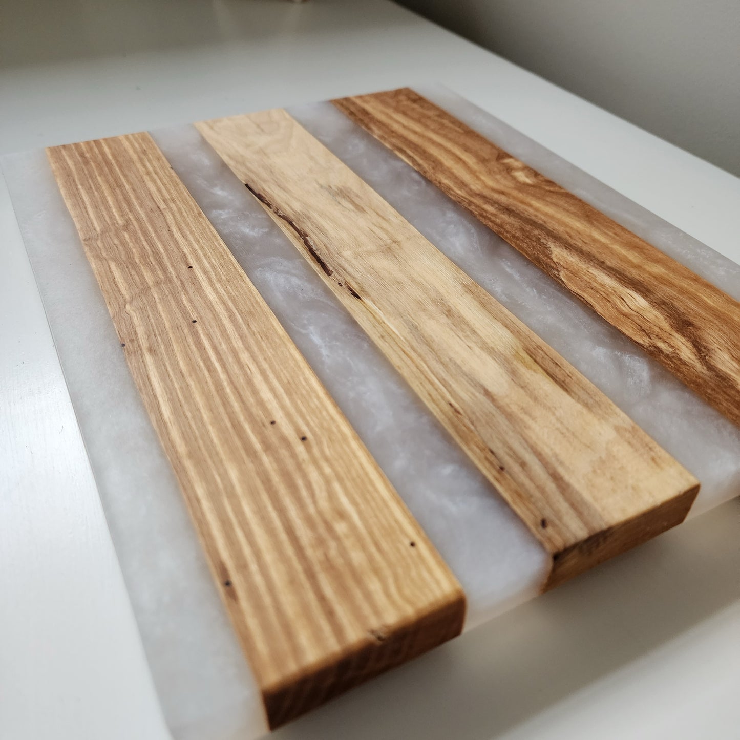 Hickory & Pearl White Charcuterie Board