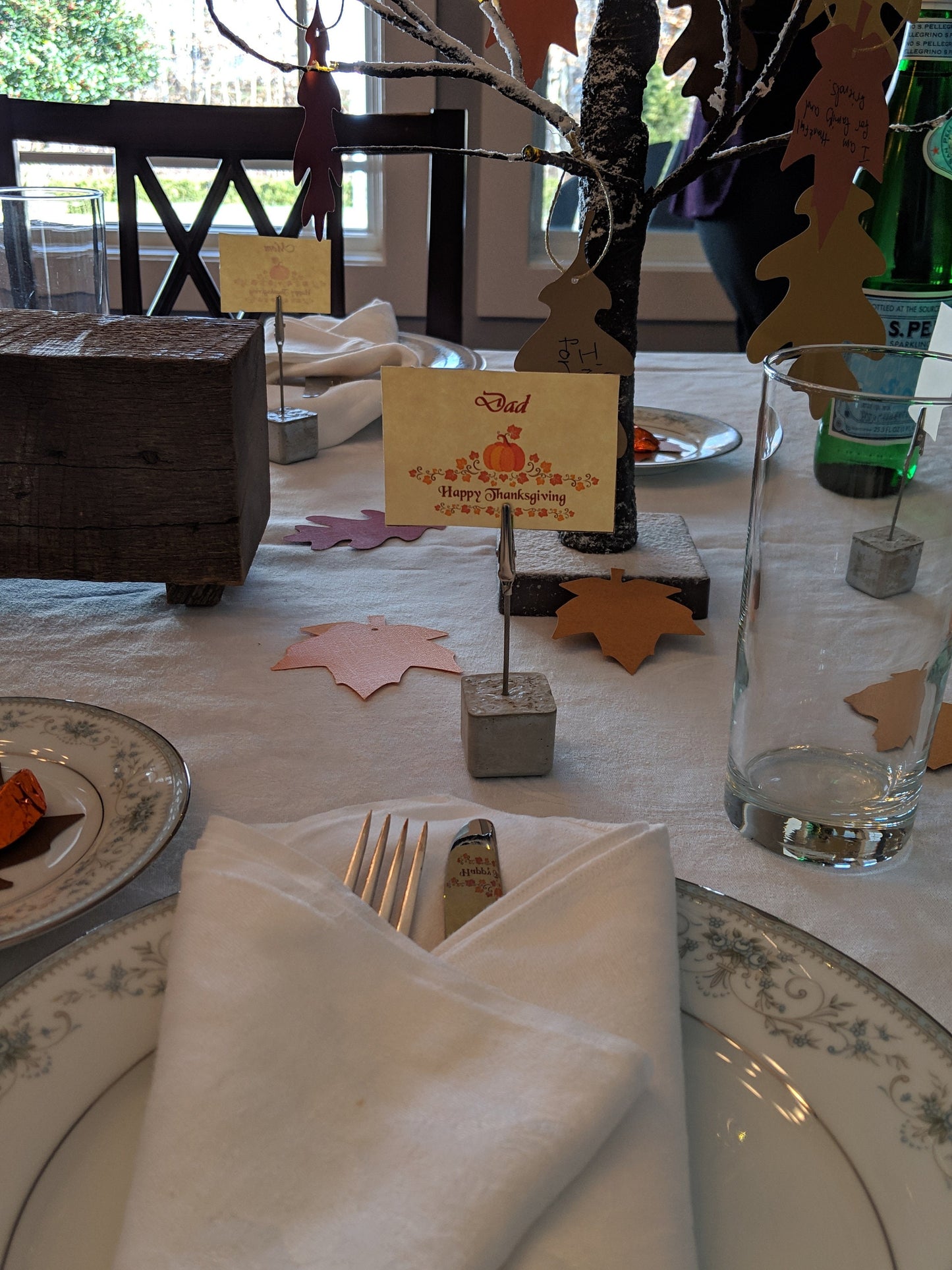 Concrete Cubed Place Card, Place Holder, Table Setting, Picture Holder Wedding Party