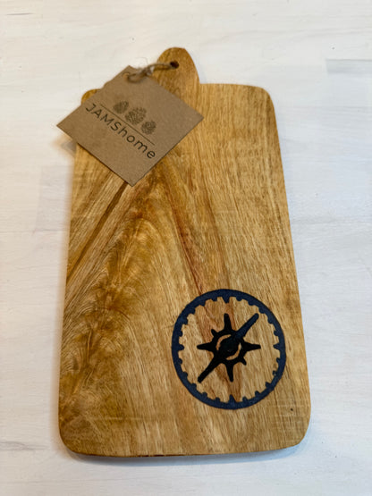 Small Cut & Serve Board with Inlay of Nautical Compass