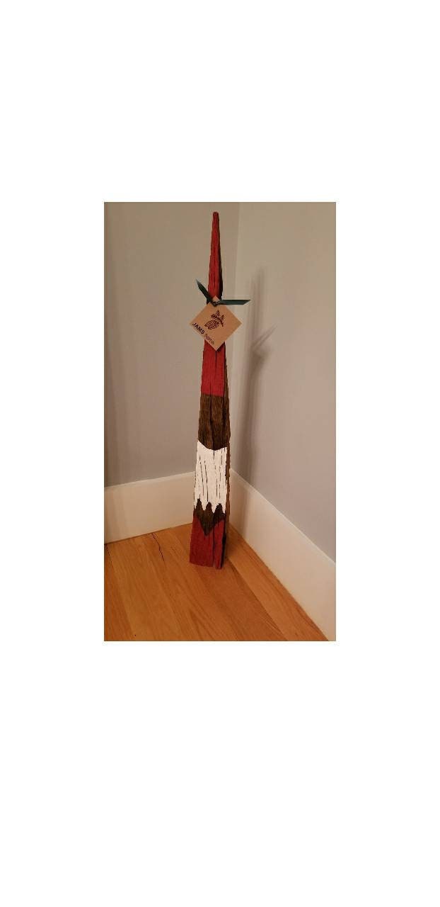 Reclaimed Abstract Wood Santa