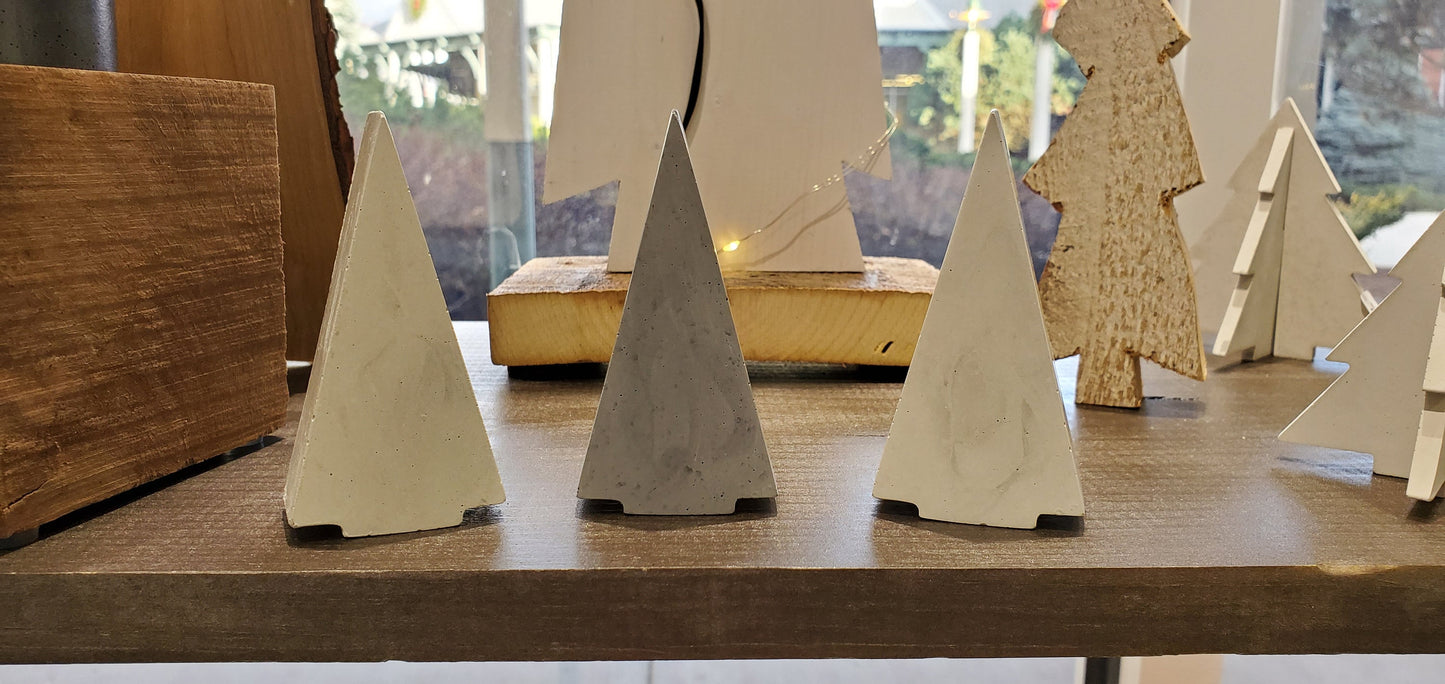 Concrete Christmas tree - Light Gray Modern Christmas tree decor