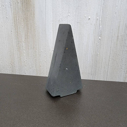 Concrete Christmas tree - Natural Concrete Extra Dark with Gold or Silver Leaf Specks Modern Christmas tree decor. 2 Sizes