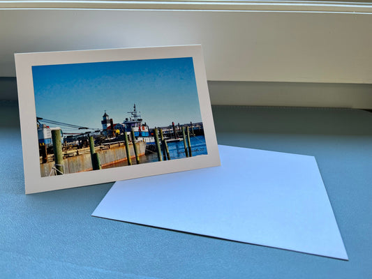 5 x 7 Photo Greeting Card - Wintertime at the Docks