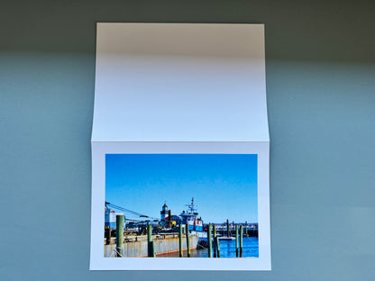 5 x 7 Photo Greeting Card - Wintertime at the Docks